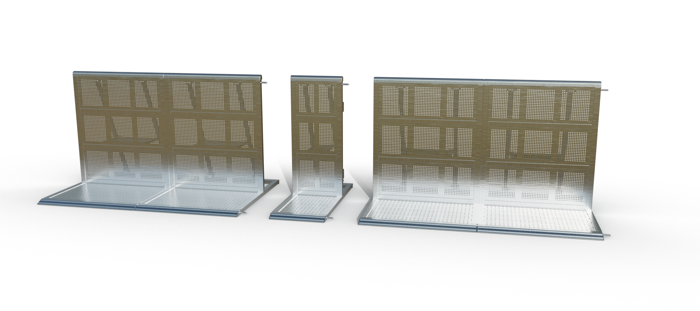 DB Straight 0m50 - Hinge Blocks front