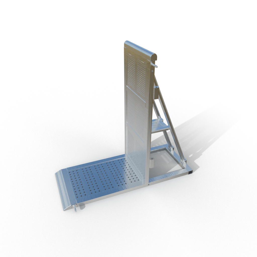 DB Straight 0m50 - Hinge Blocks side